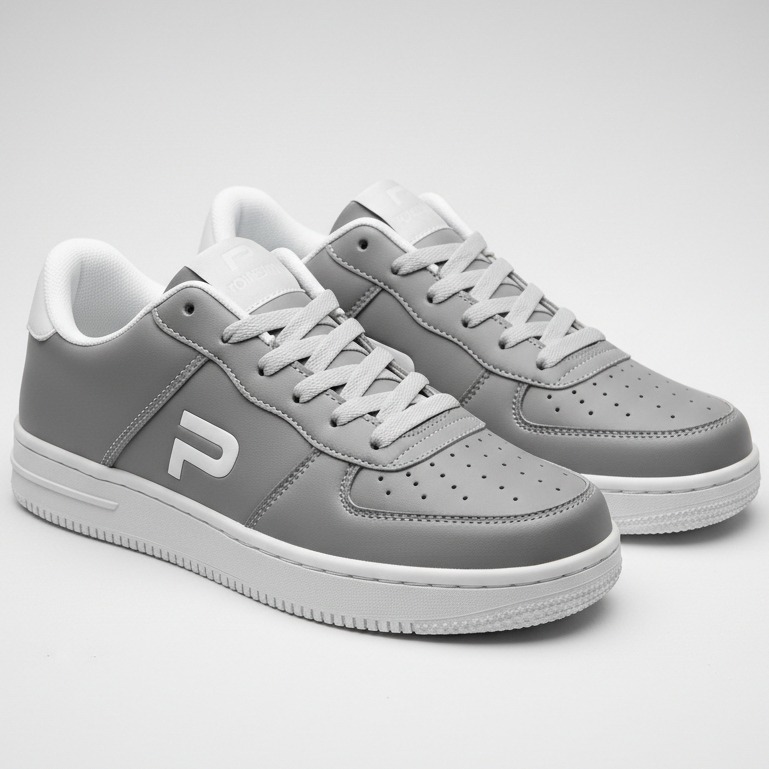 PAULMAY - Sepatu Sneakers Pria Wanita Denver - Grey White