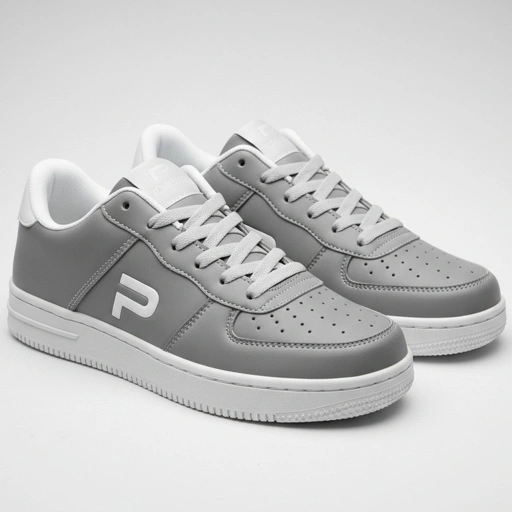Image of PAULMAY - Sepatu Sneakers Pria Wanita Denver - Grey White