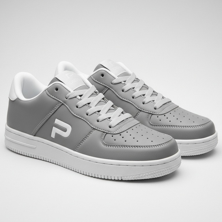 PAULMAY - Sepatu Sneakers Pria Wanita Denver - Grey White