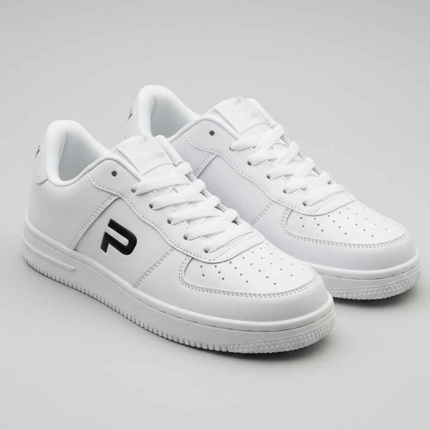 PAULMAY - Sepatu Sneakers Pria Wanita Denver - White Black