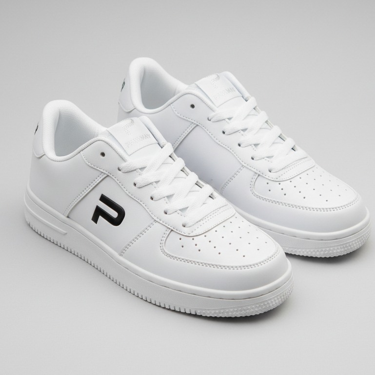 PAULMAY - Sepatu Sneakers Pria Wanita Denver - White Black