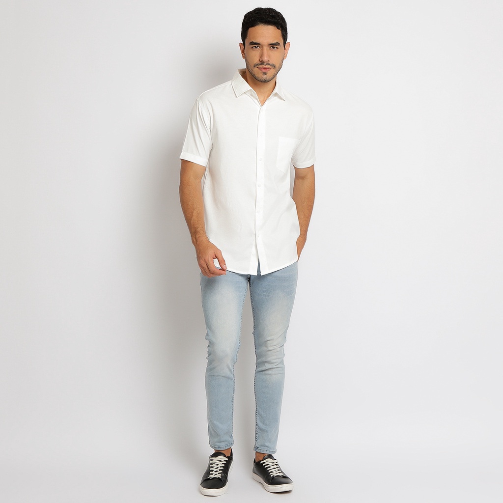 PAULMAY Kemeja Pria Lengan Pendek Reguler Fit