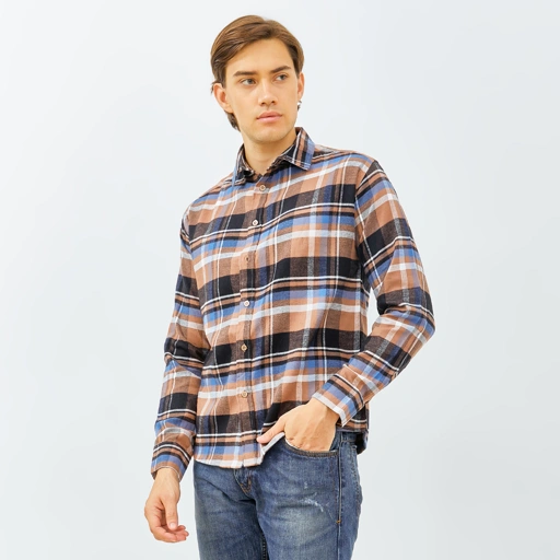 Image of PAULMAY Kemeja Flanel Pria Lengan Panjang 6716