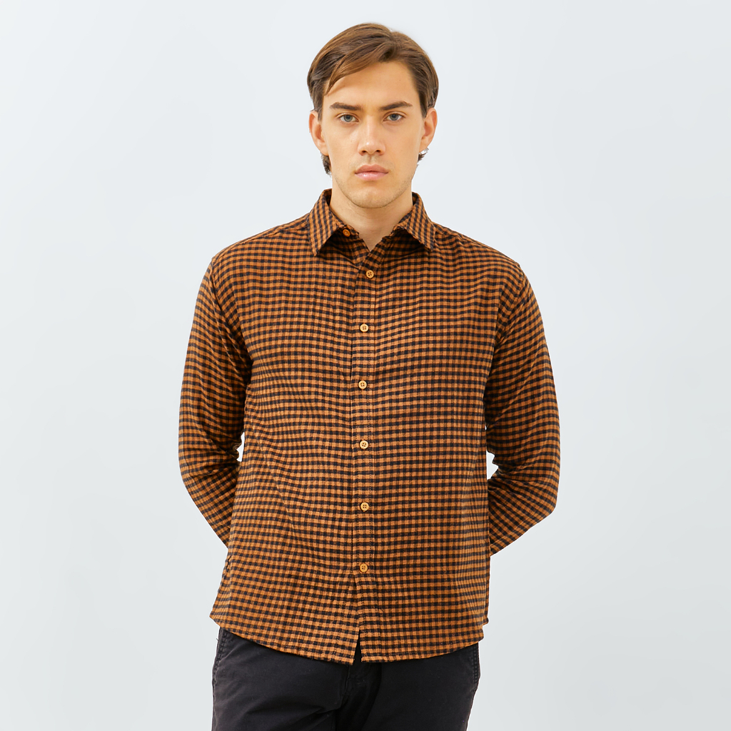 PAULMAY Kemeja Flanel Pria Lengan Panjang 6706