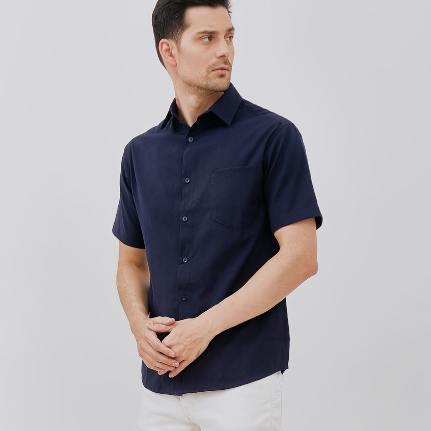 Paulmay Kemeja Lengan pendek Pria Reguler Fit Shirt