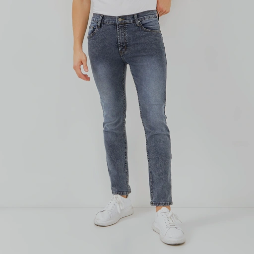 Image of PAULMAY Celana Panjang Jeans Pria Slim Fit - Snow Black