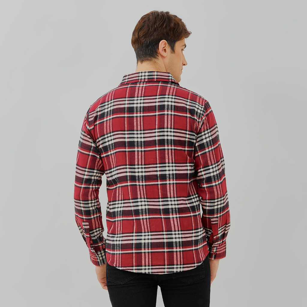 PAULMAY Kemeja Flanel Pria Lengan Panjang 6713