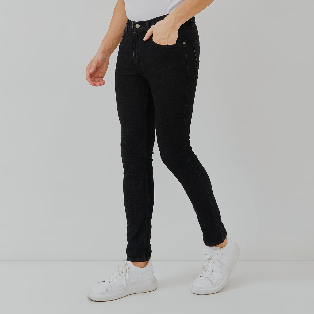 PAULMAY Celana Panjang Jeans Pria Slim Fit - Black