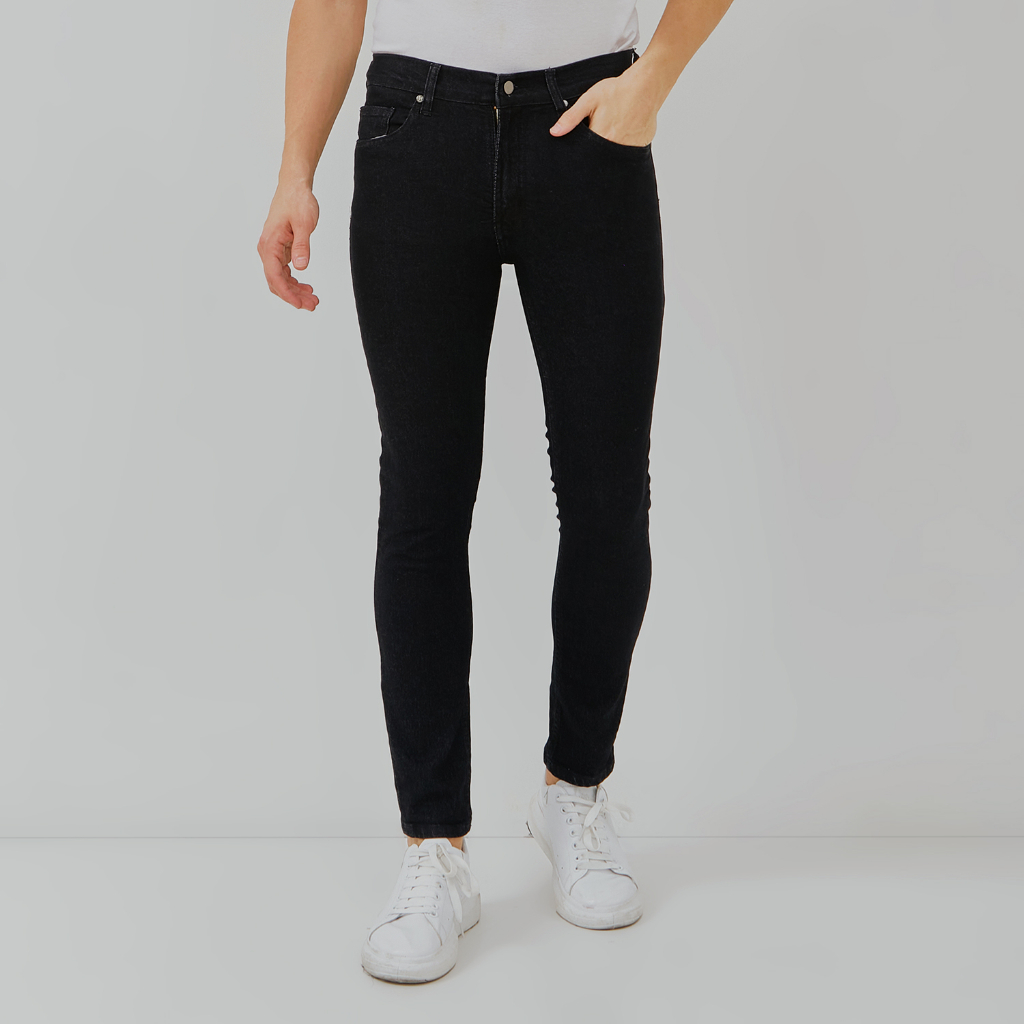 PAULMAY Celana Panjang Jeans Pria Slim Fit - Black