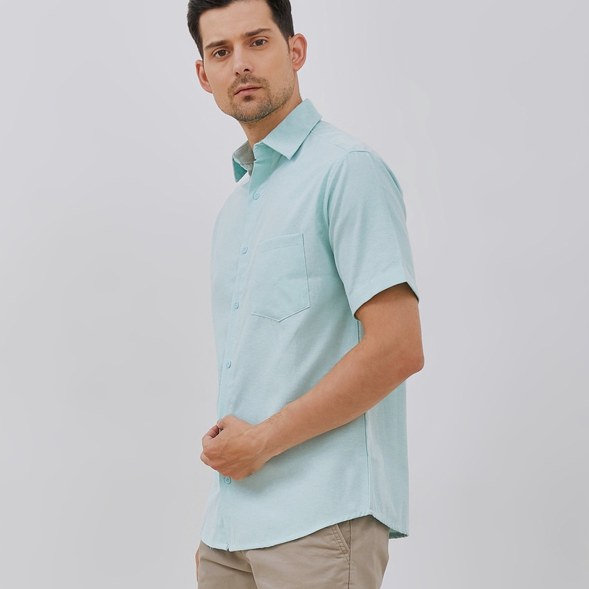 Paulmay Kemeja Lengan pendek Pria Reguler Fit Shirt