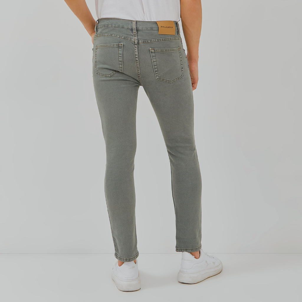 PAULMAY Celana Panjang Jeans Pria Slim Fit - Grey