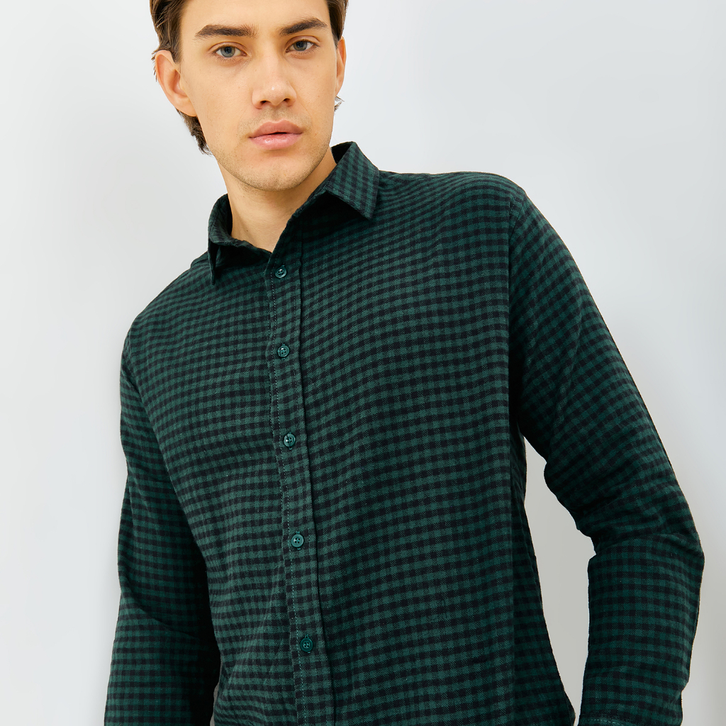 PAULMAY Kemeja Flanel Pria Lengan Panjang 6706