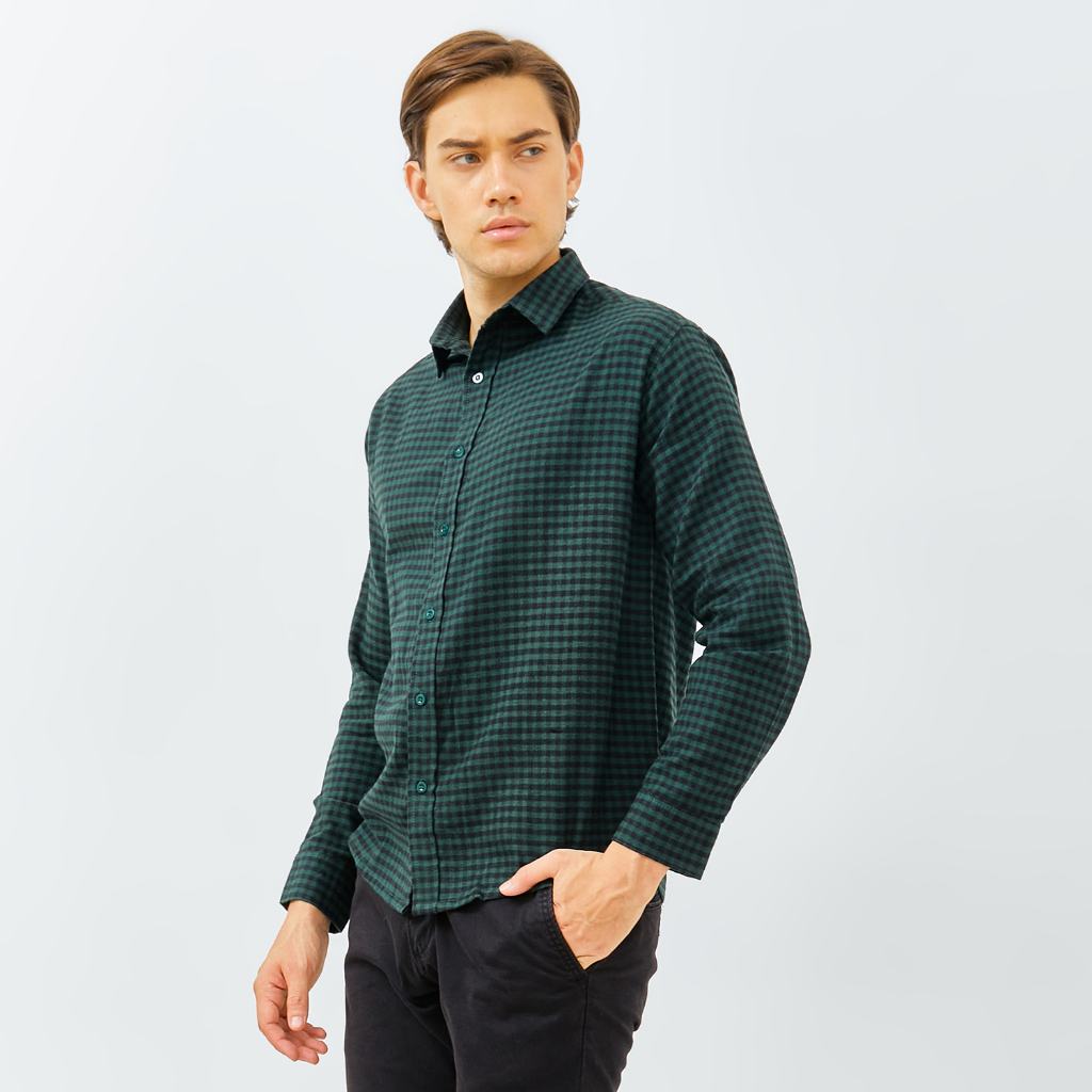 PAULMAY Kemeja Flanel Pria Lengan Panjang 6706