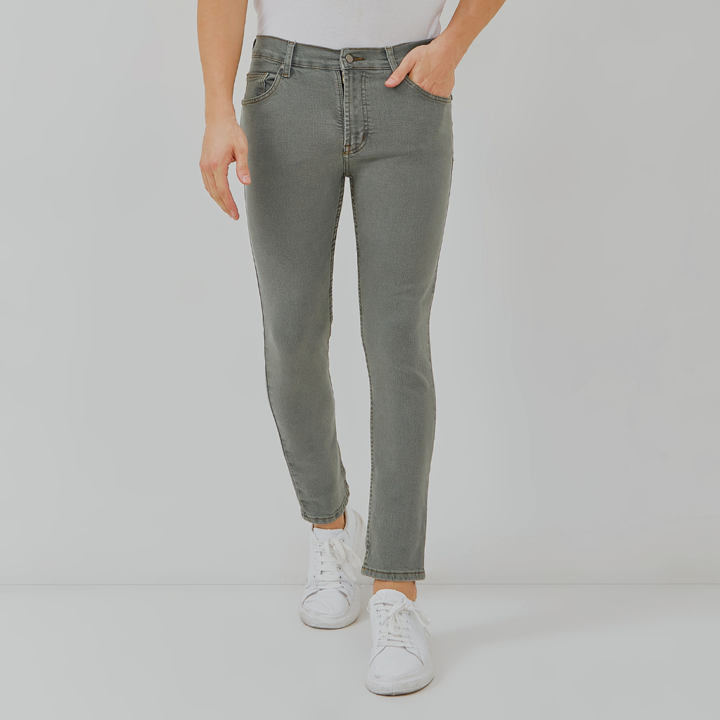 PAULMAY Celana Panjang Jeans Pria Slim Fit - Grey