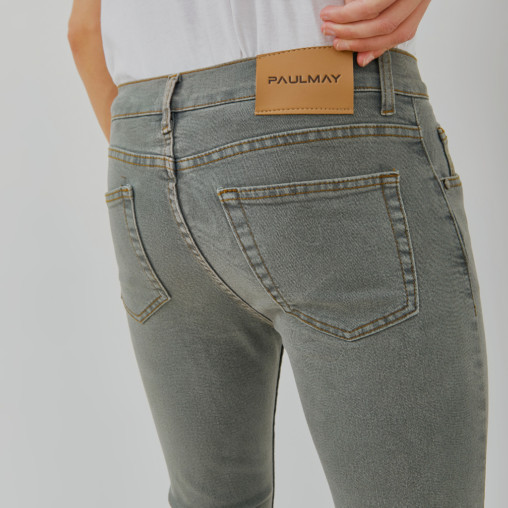 PAULMAY Celana Panjang Jeans Pria Slim Fit - Grey