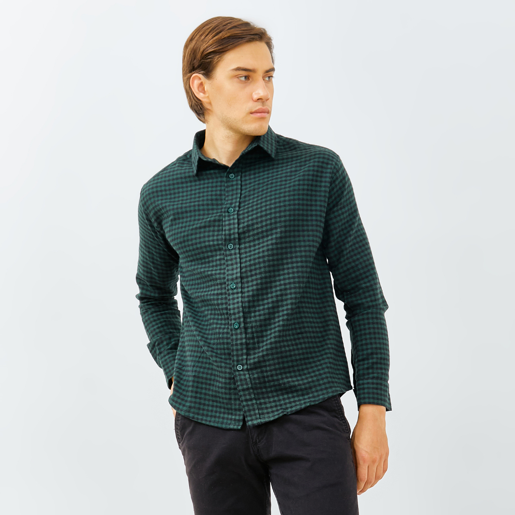 PAULMAY Kemeja Flanel Pria Lengan Panjang 6706