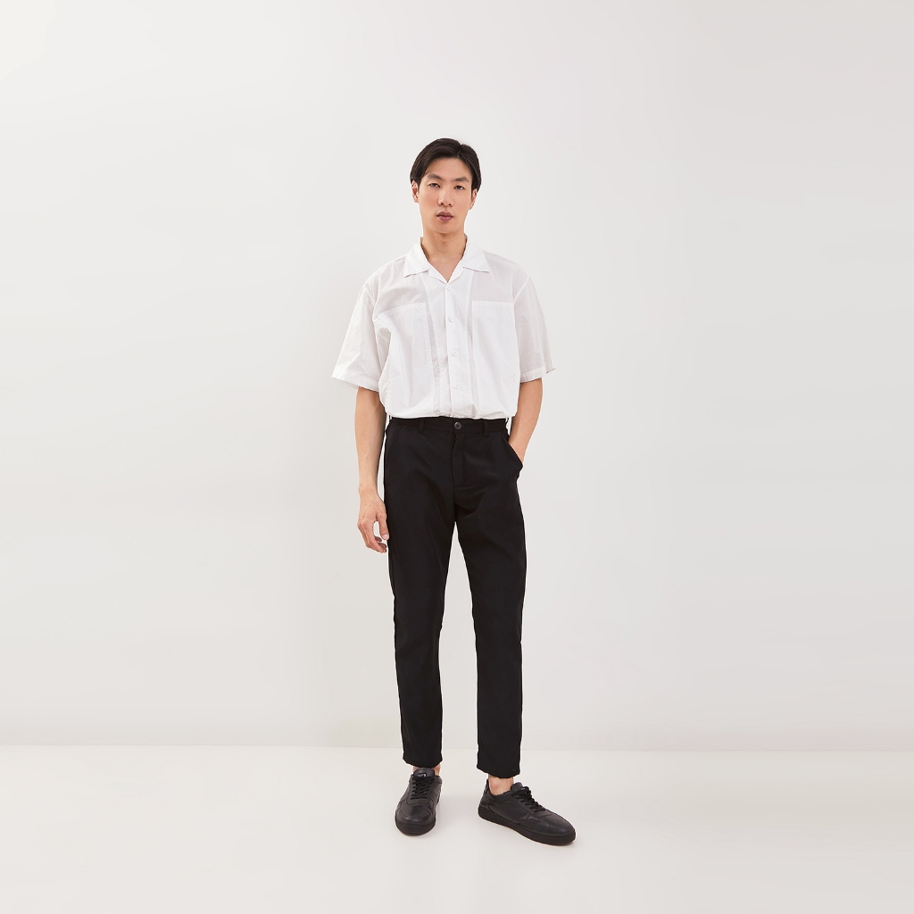 PAULMAY Celana Formal Pria Panjang Reguler Fit - Black
