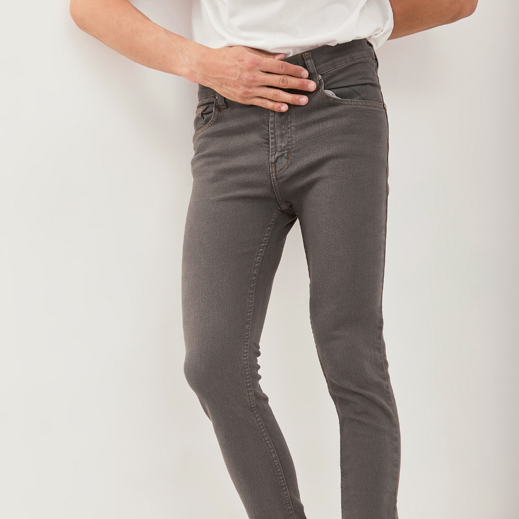 PAULMAY Celana Panjang Jeans Pria Slim Fit - Dark Grey