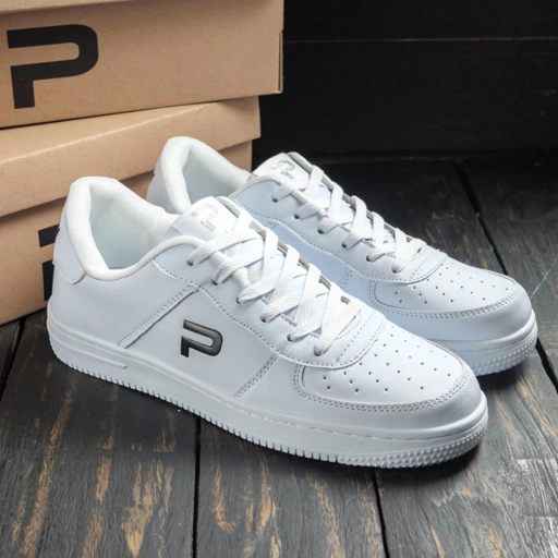 Image of PAULMAY - Sepatu Sneakers Pria Wanita Denver - White Black