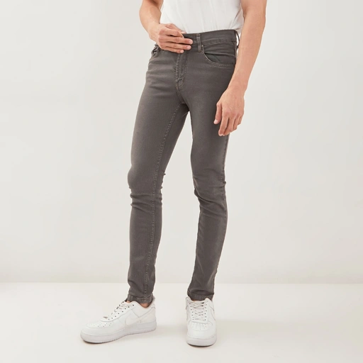 Image of PAULMAY Celana Panjang Jeans Pria Slim Fit - Dark Grey