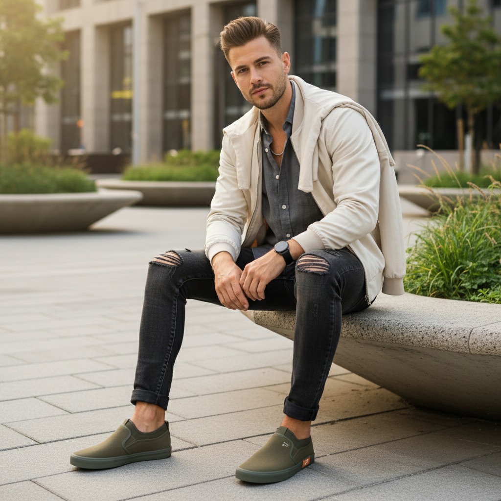 Paulmay Sepatu Slipon Pria Wanita Kyoto
