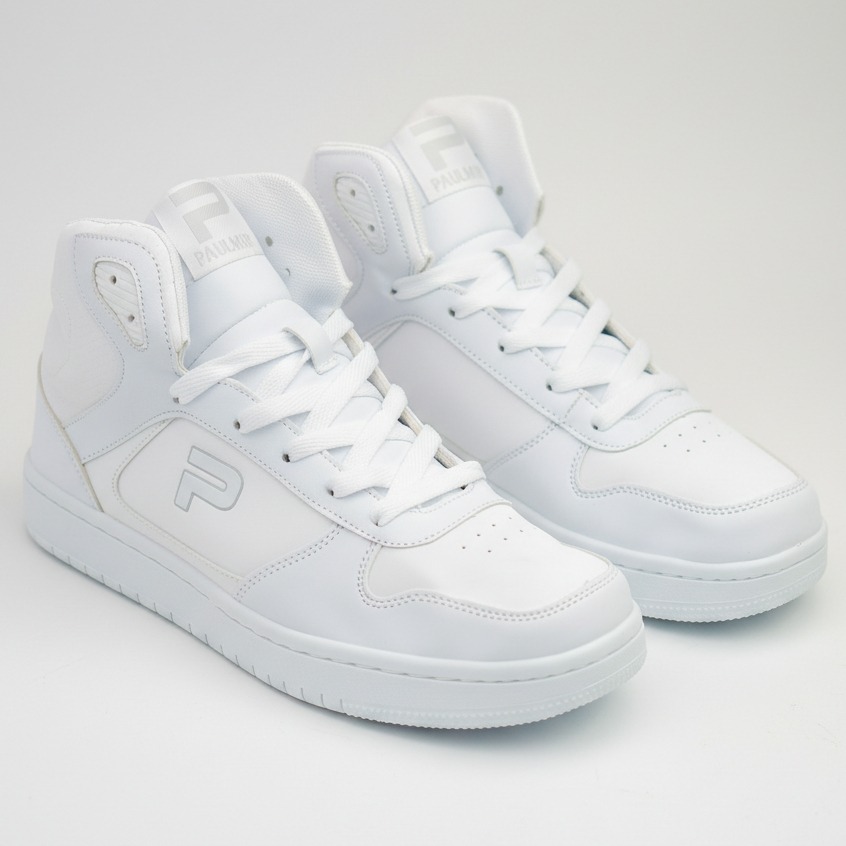PAULMAY - Sepatu Sneakers Pria Wanita Lisbon High - White