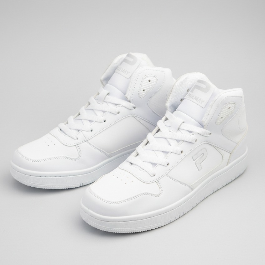 PAULMAY - Sepatu Sneakers Pria Wanita Lisbon High - White