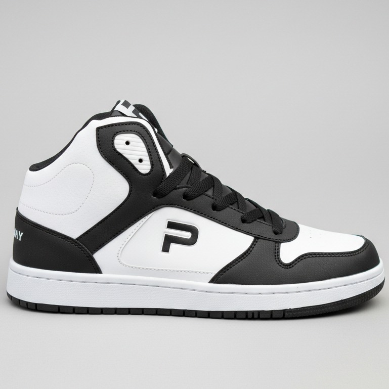 PAULMAY - Sepatu Sneakers Pria Wanita Lisbon High - White Black