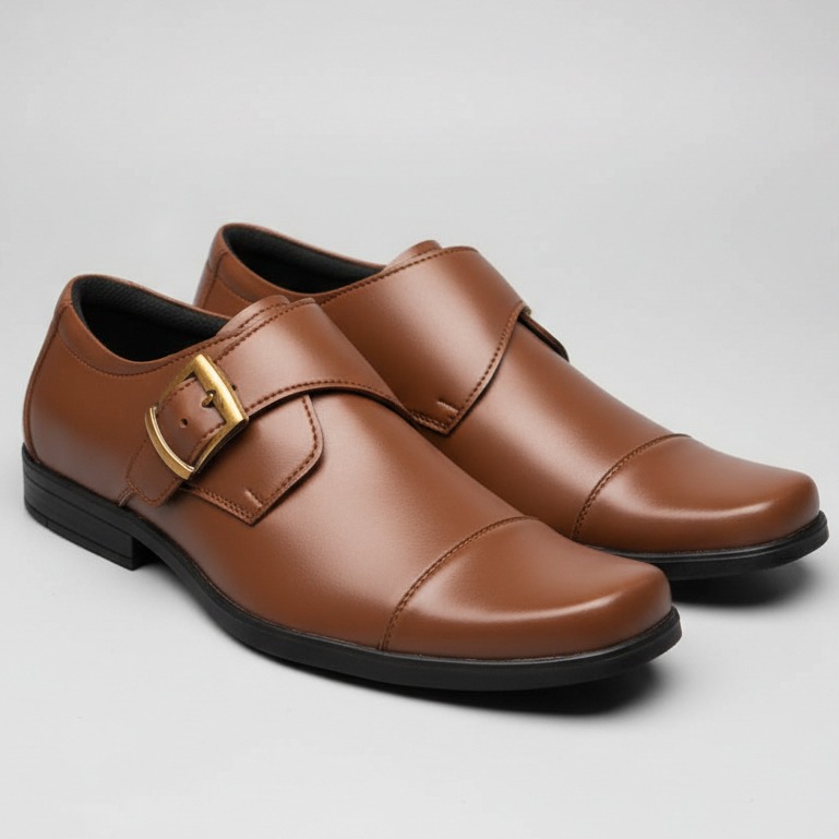 PAULMAY - Sepatu Formal Kerja Pria Milan 80 Brown