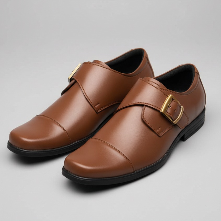 PAULMAY - Sepatu Formal Kerja Pria Milan 80 Brown