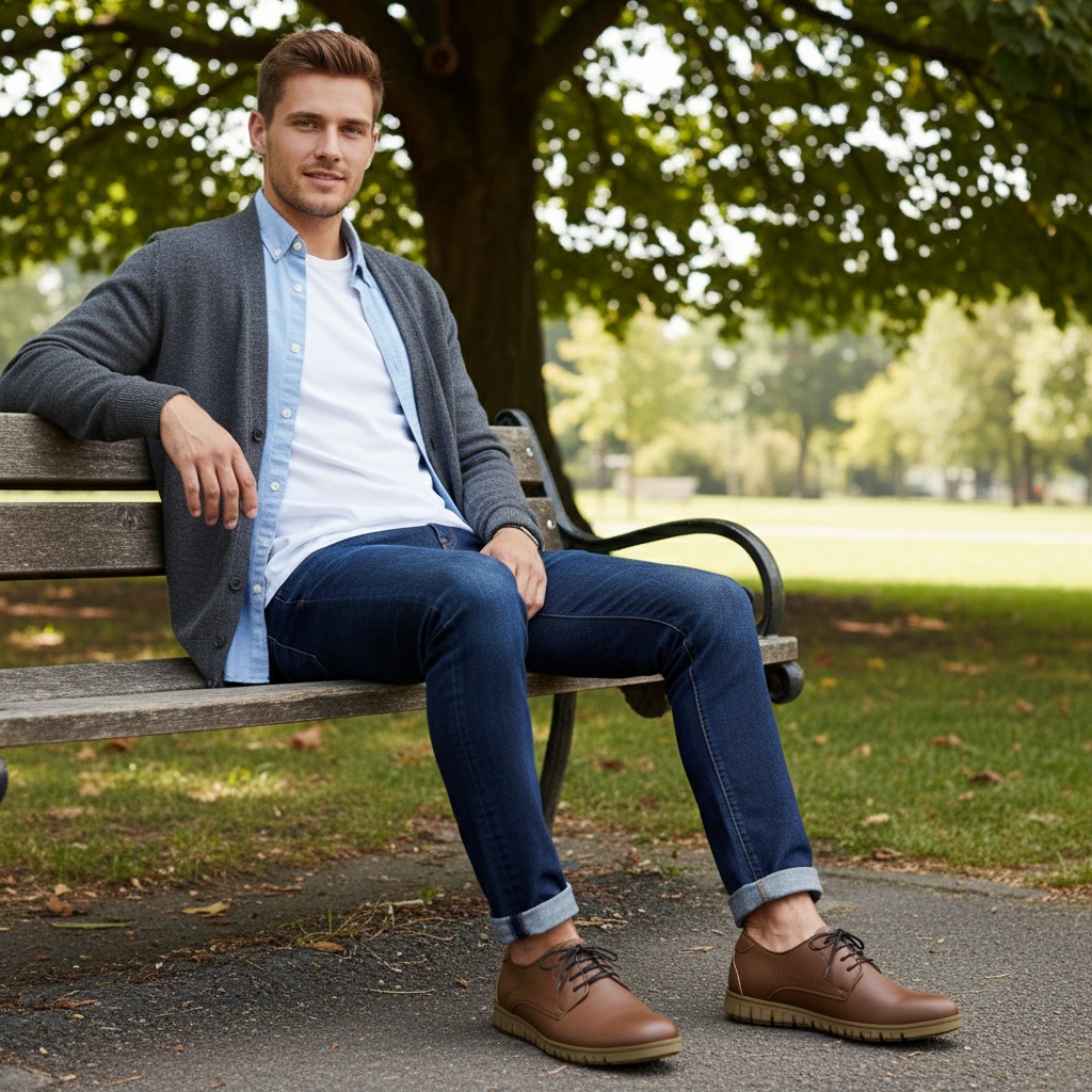 PAULMAY - Sepatu Sneakers Pria Modena 41 Brown