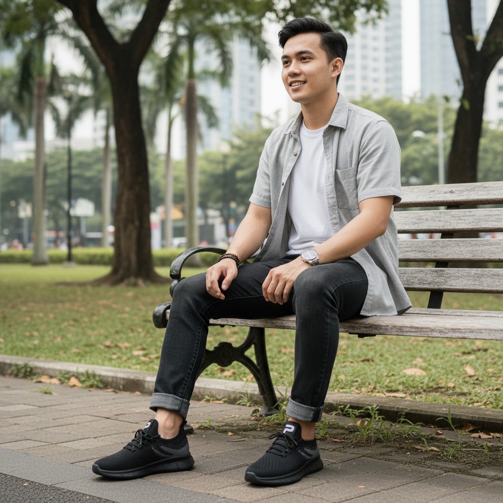PAULMAY Sepatu Sneakers Pria Wanita Tokyo