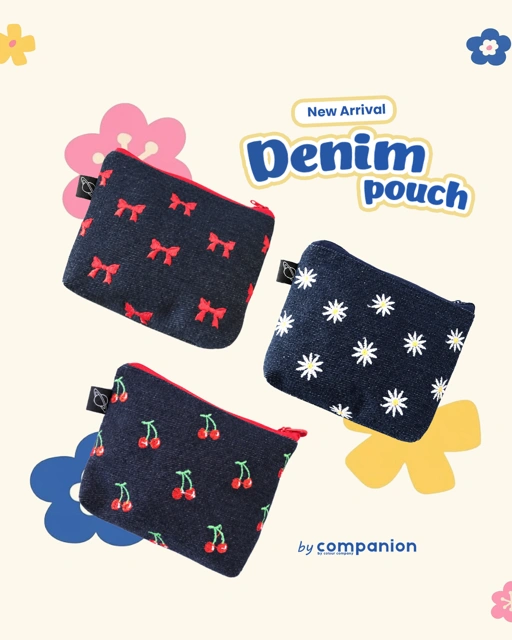 NEW ARRIVAL! Denim Pouch by Companion