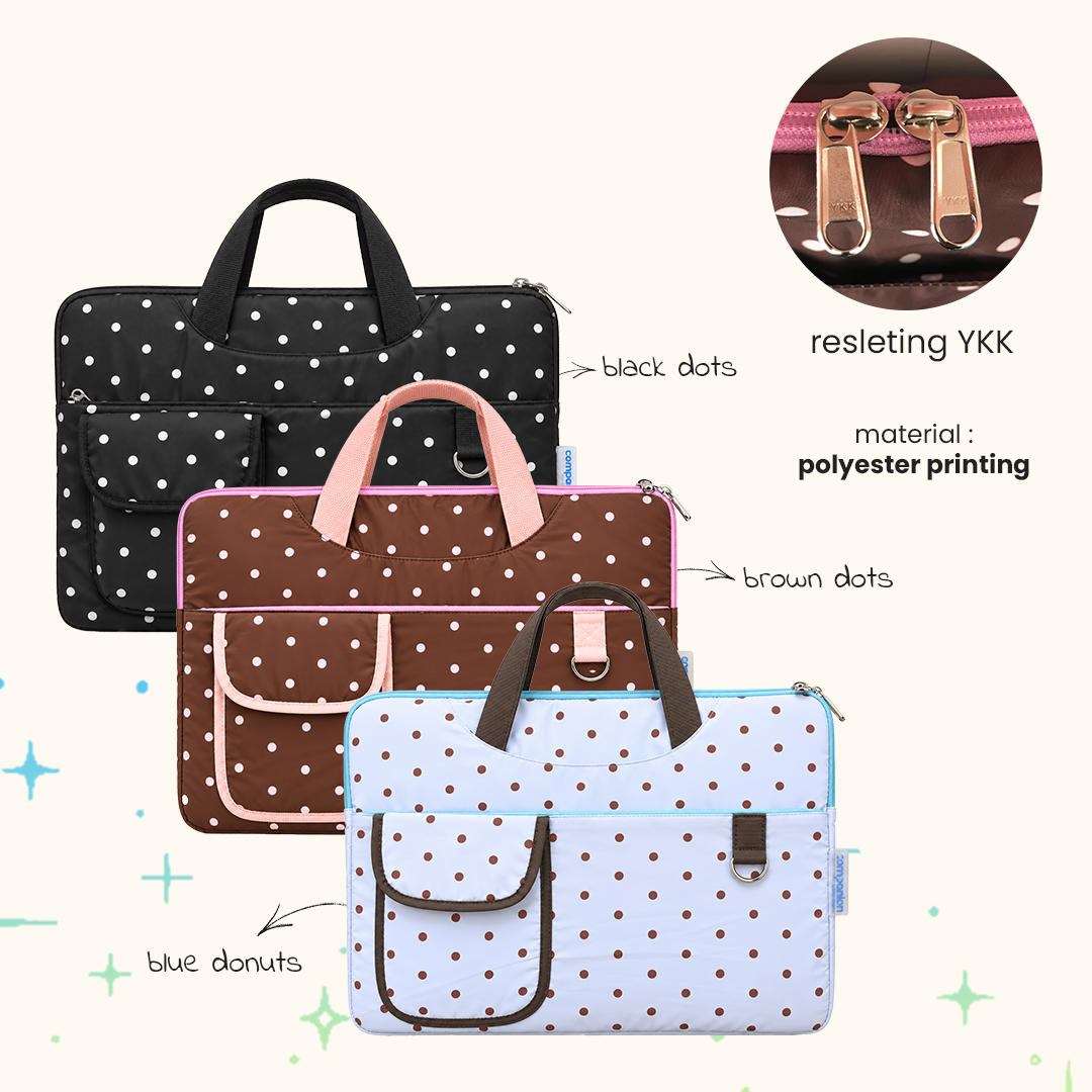 (COMPANION) Jovie Polka Laptop Bag