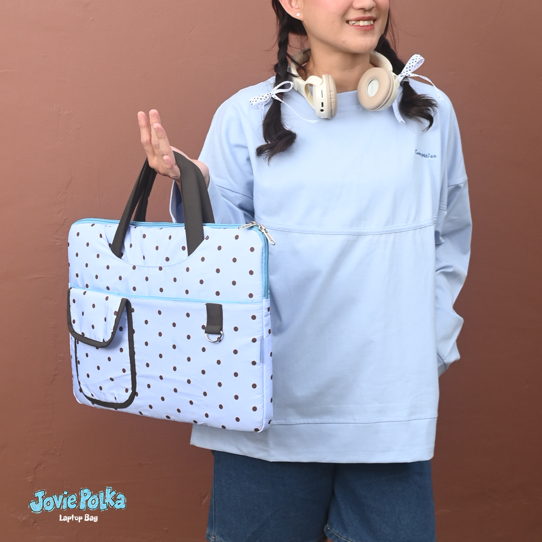 (COMPANION) Jovie Polka Laptop Bag