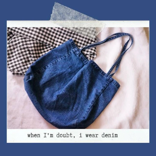 Image of Colour Company Colony Denim Tote Bag Jeans