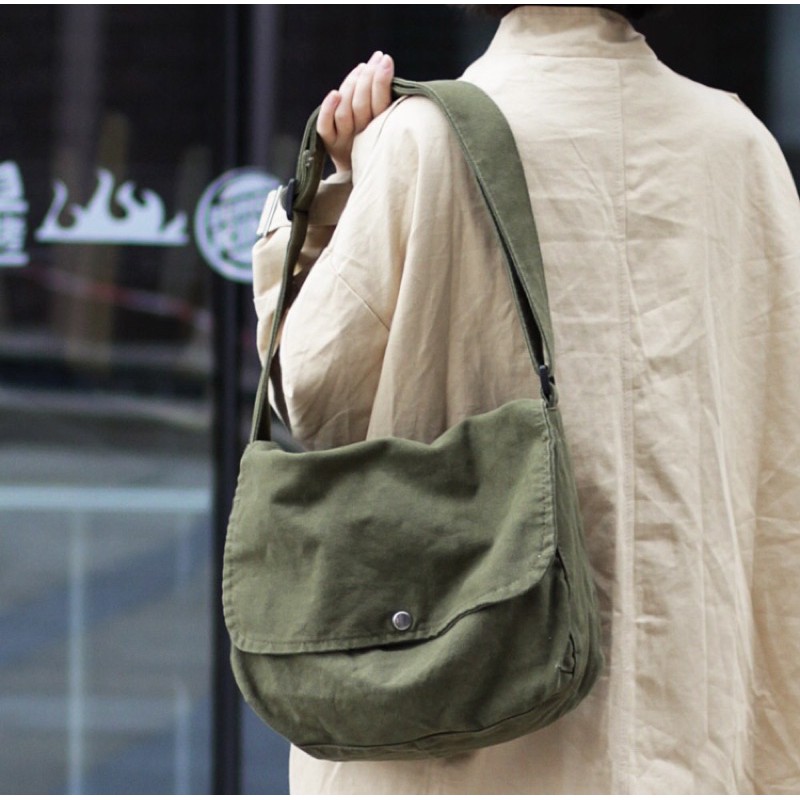 TAS SLING BAG CANVAS 2 SIZE MEDIUM & LARGE