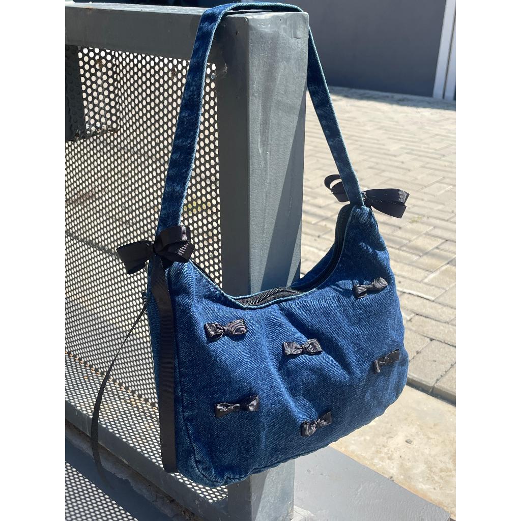 (companion) Seville Shoulder Bag Jeans Baguette Coquette