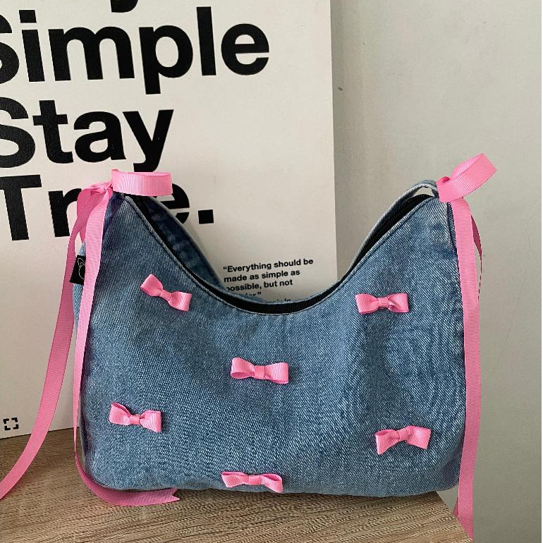 (companion) Seville Shoulder Bag Jeans Baguette Coquette