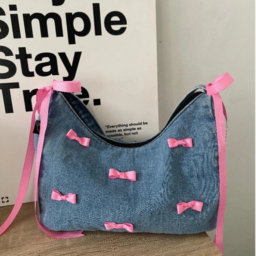 Image of (companion) Seville Shoulder Bag Jeans Baguette Coquette