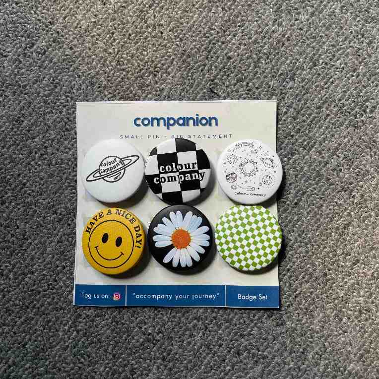 PIN BROS PEACEMINUSONE PENITI - 1 SET ISI 6 PCS