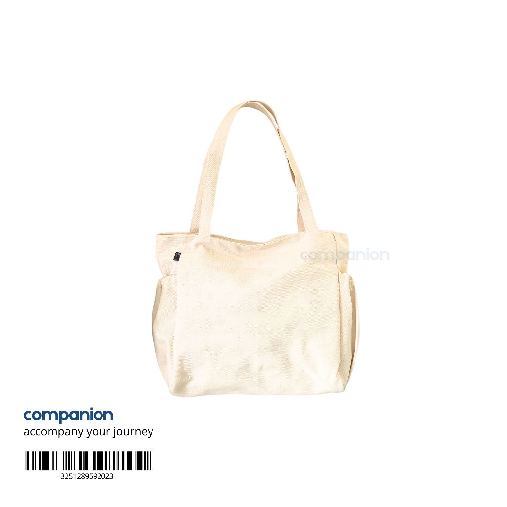 (companion) Totebag Jeans polos - Tas Kuliah Kerja Wanita