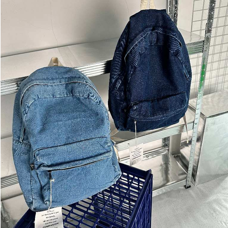 COMPANION Hawkins Backpack Denim / Ransel Jeans / Tas Punggung