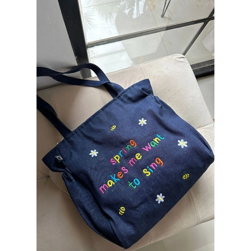 Image of (Companion) Spring Totebag Jeans Playful Edition