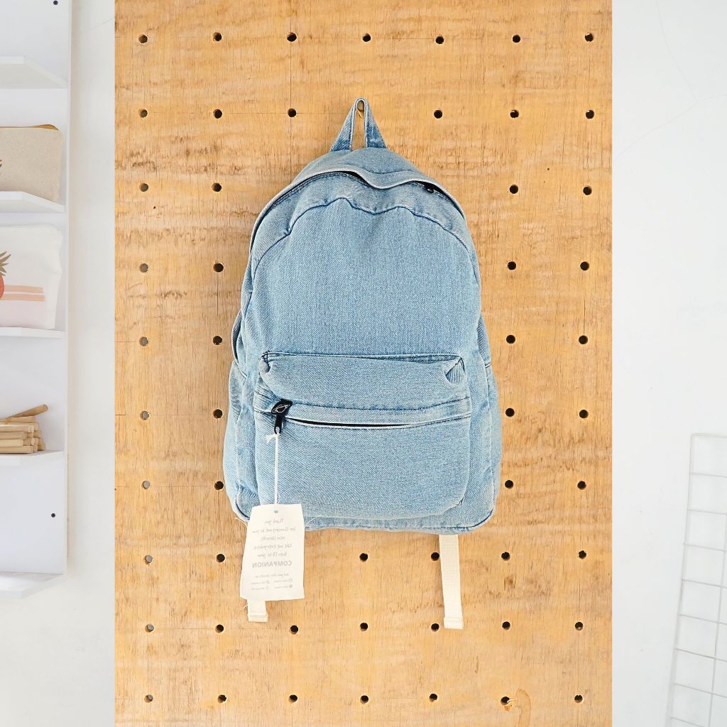 COMPANION Hawkins Backpack Denim / Ransel Jeans / Tas Punggung