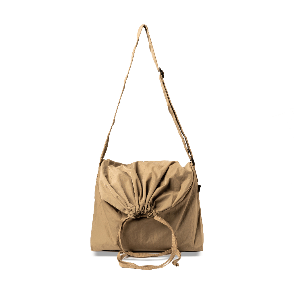 (Companion) Falten Drawsting Sling Bag Nylon Crinckle Slingbag