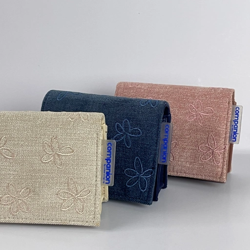 Image of Colour Company - Blooms Wallet Dompet Lipat Motif Bunga Emboss