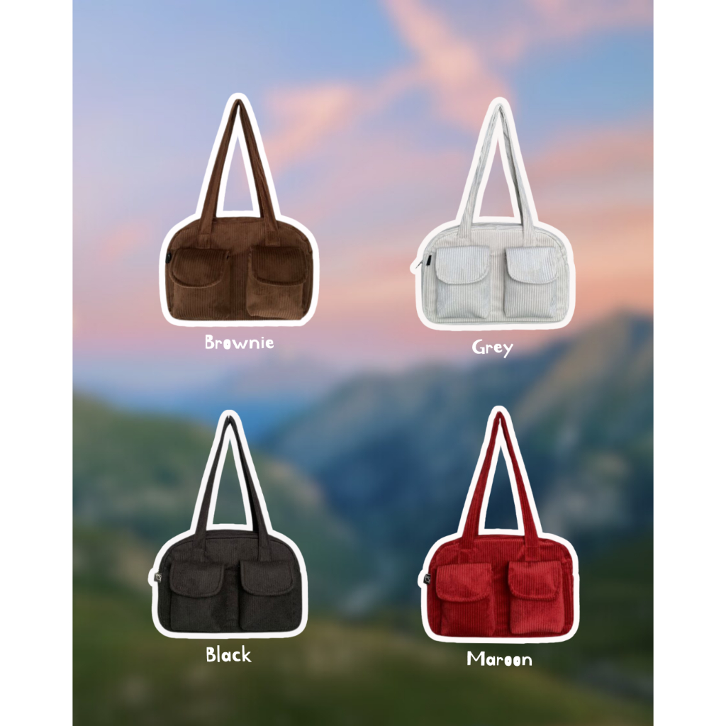 (companion) Livy Corduroy Shoulder Bag
