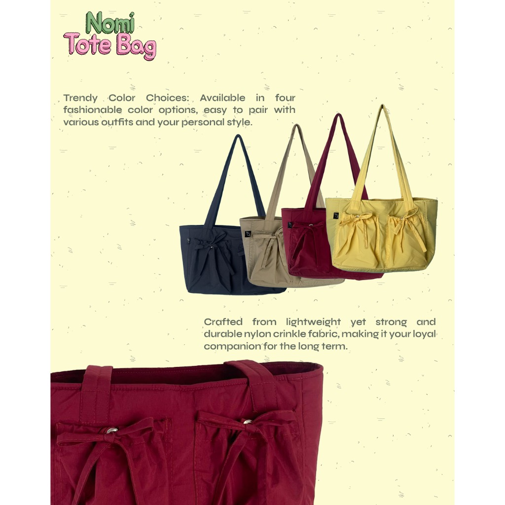 (companion) Nomi Tote bag | Tote Bag Wanita | Tas kuliah cewek