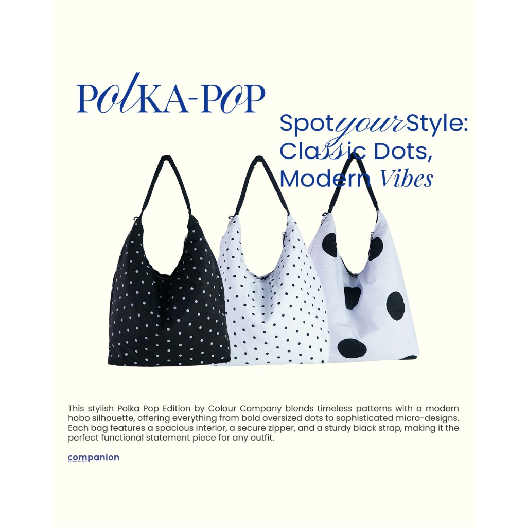 Polka Pop Totebag || Kuliah Kerja Wanita